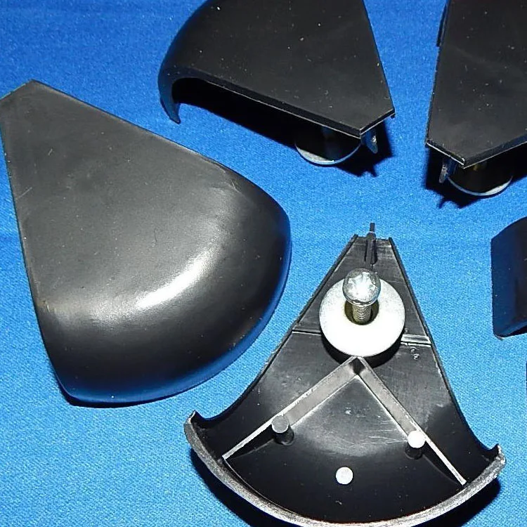 Pool table accessories / billiard table plastic black small corner bent angle accessories