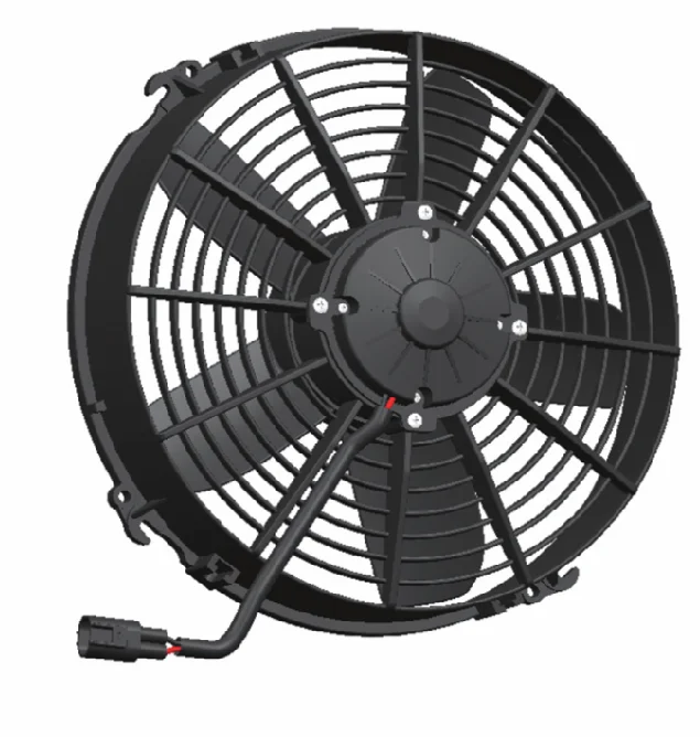 24V 12 inch suction radiator cooling brush motor fan radiator condenser fan 24v fan replace Spal
