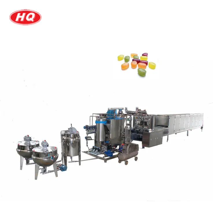 Automatic caramel hard candy making machine and  lollipop making machines price with PLC control