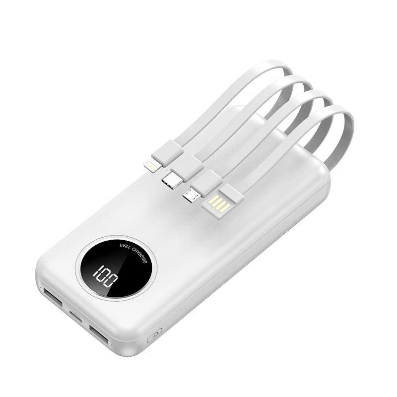 Hot style products Power bank 20000mah White Black Green USB Mobile Power Supply