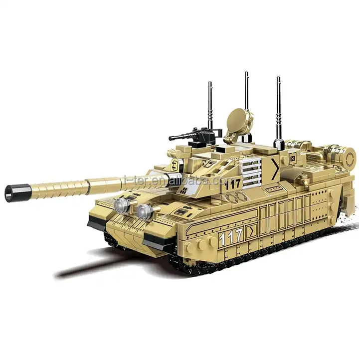 in stock Children toy brick Military Army Tanks  486 Pcs Building Block Sets DIY Educational Model Construction Toy