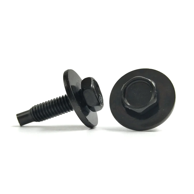 China manufacture GB9074.17 M3-M12 Stainless Steel External Hexagonal Combination Screws bolt With Washer Attached Washers bolts