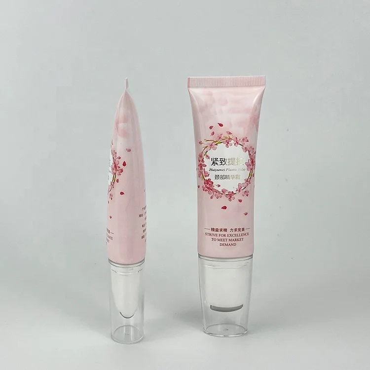 custom 10ml 15m lip gloss gel squeeze tubes customized logo blood tube and yellow gel for nude lipgloss tube