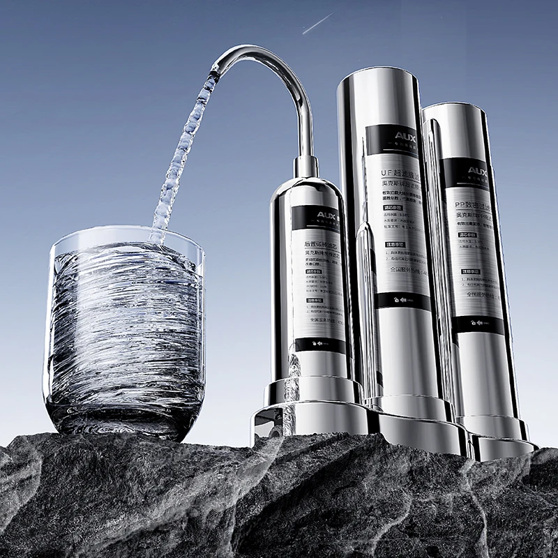 Easy Installation Counter Top UF Filtration Water Filter House Water Treatment Machine 3-stage Filtering