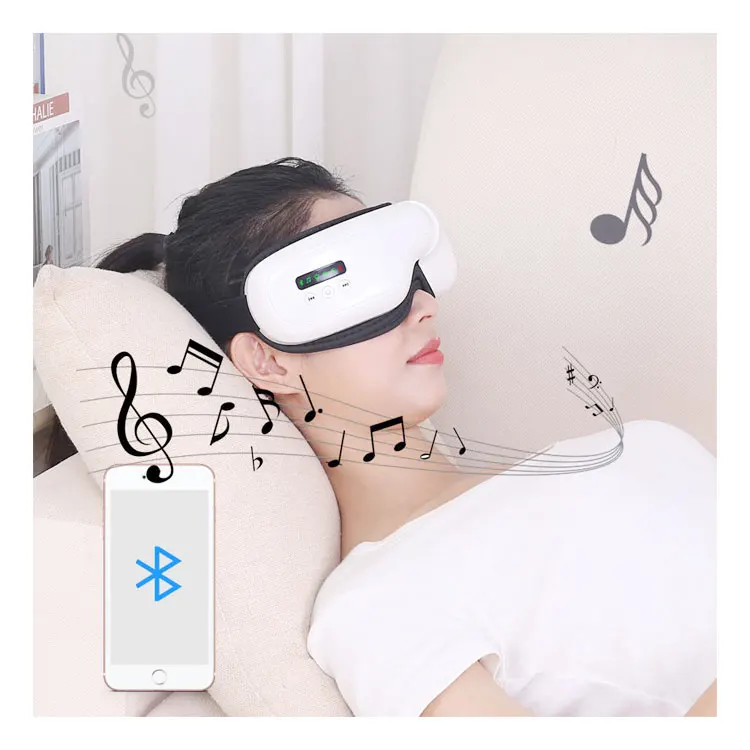 Air Pressure Vibration Digital Eye Massager for Eye Relief Heat Compress Eye Care Mask With Music