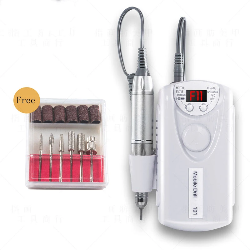 20W Electric Nail Drill Machine 30000 RPM E Files with Drill Bits Sanding Bands