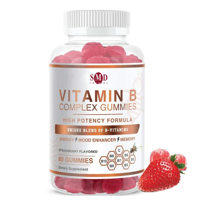 Многовитаминные добавки в стиле гумми с витамином B и витамином E, необходимые питательные вещества