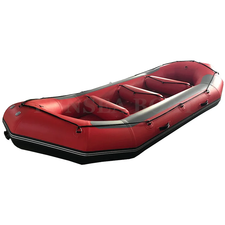 14ft 4.25m Cheap price pvc hypalon inflatable river rowing white water boating rafts
