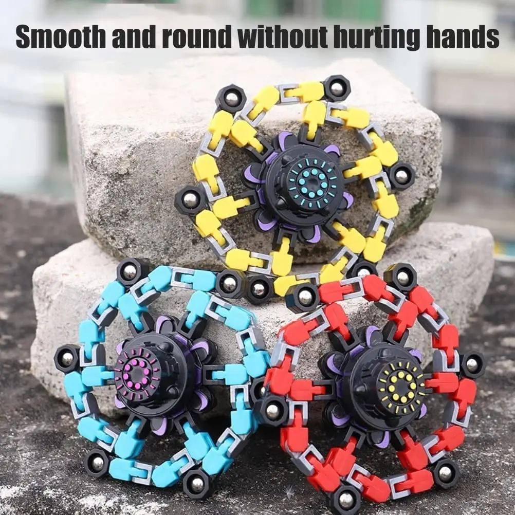 Hot Selling Stress Relief Fingertip Mechanical Transformable Fingertip Gyro Toys Sensory Fidget Spinner Toys for Kids Adults