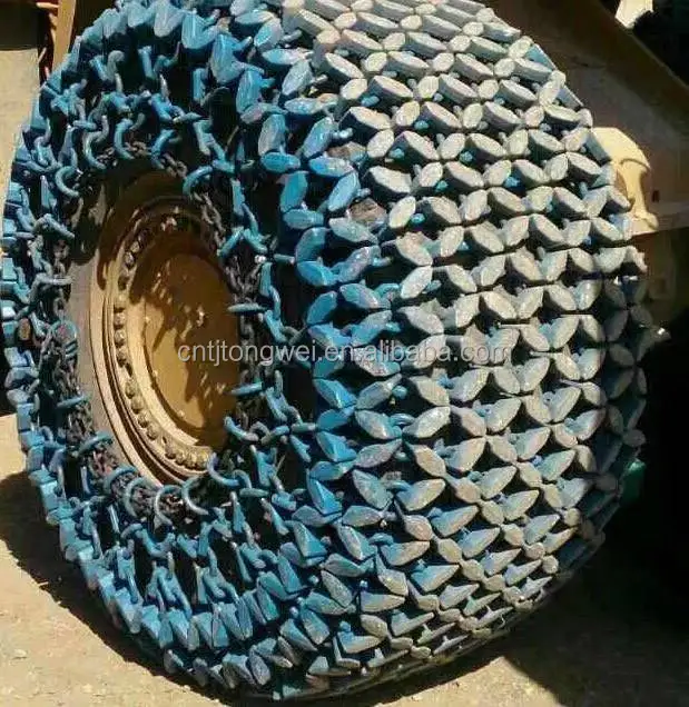 45/65-R39 tire protection chain for 990H wheel loader with 22mm ring diameter