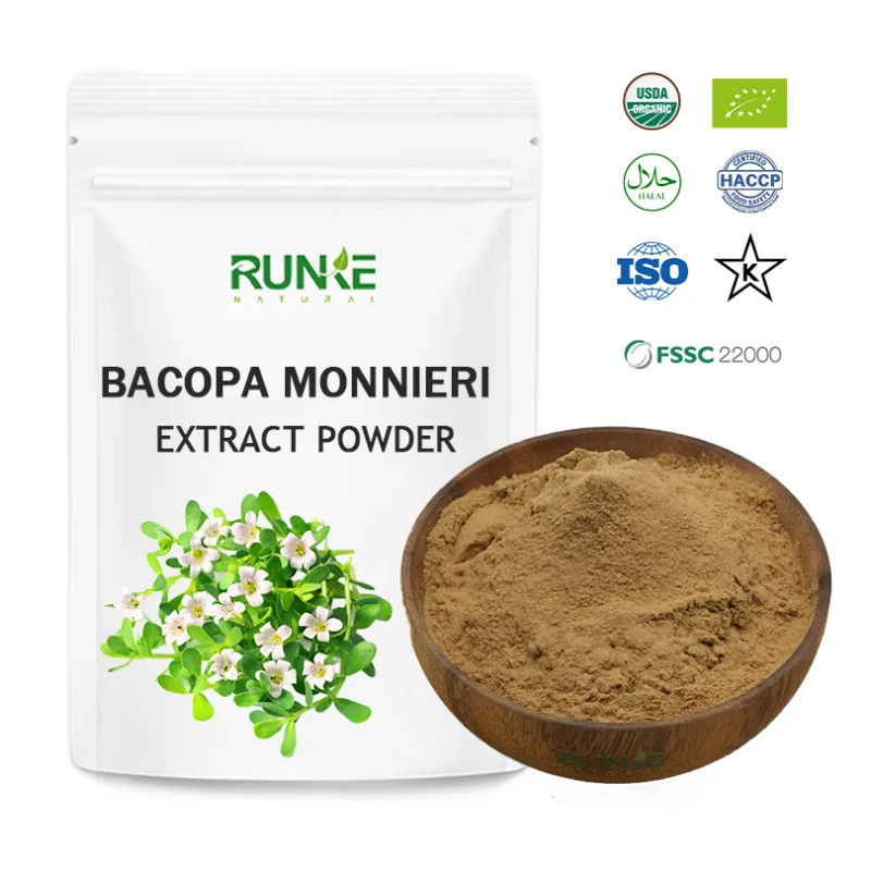 Factory Supply Water Soluble Bacopa Monniera Extract Organic Supplement Pure Bacopa Monnieri Extract Powder 10:1---200:1