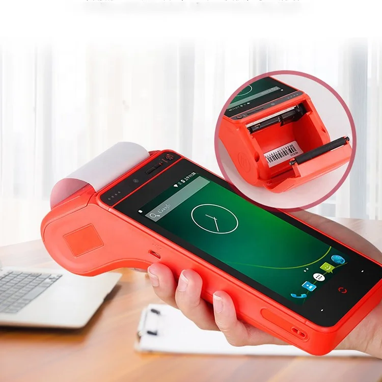 Urovo I9100 Handheld PDA pos system all in one Touch Screen 4g rfid nfc Portable smart pos terminal with 58mm thermal printer