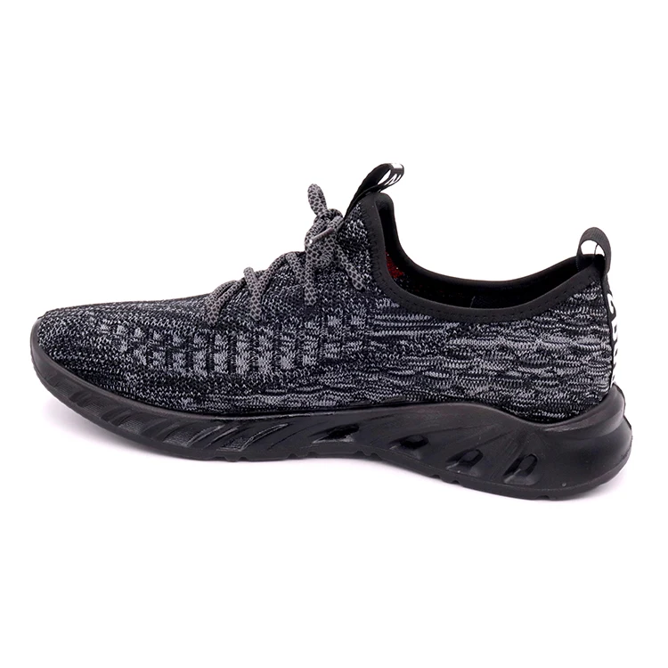
new fashion breathable insole ayakkab wear-resisting zapatos anti slip outsole sepatu men sport upper fly knit material shoes 