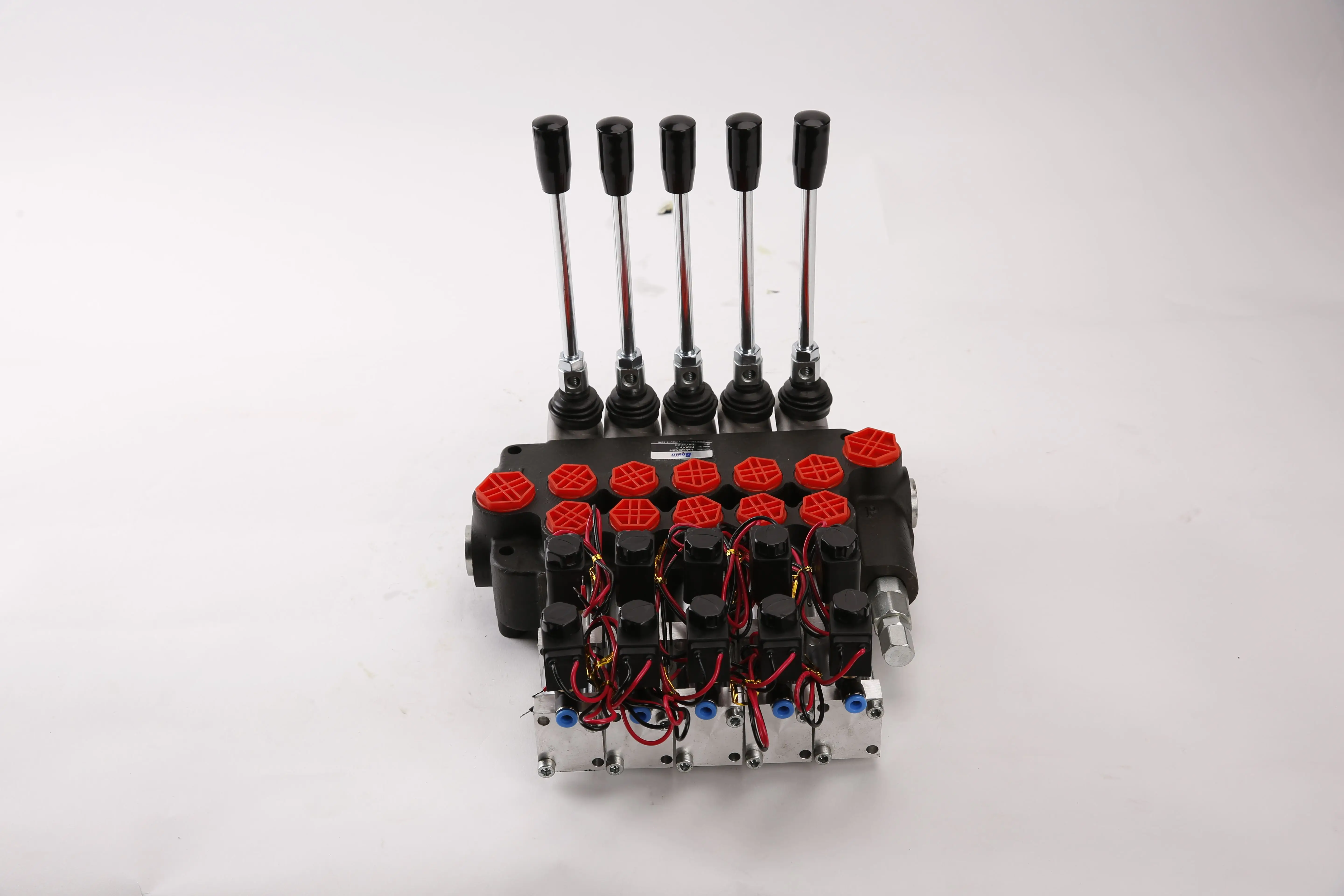 MIGHTY hydraulic electric and air contral valve 80LPM 5 spools P80-5 for lever 250bar Monoblock Hydraulic Distributor