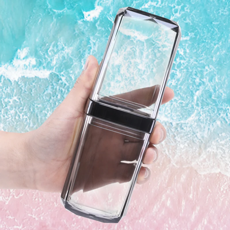 Transparent travel kit can carry toothbrush cup ABS material travel tooth mug