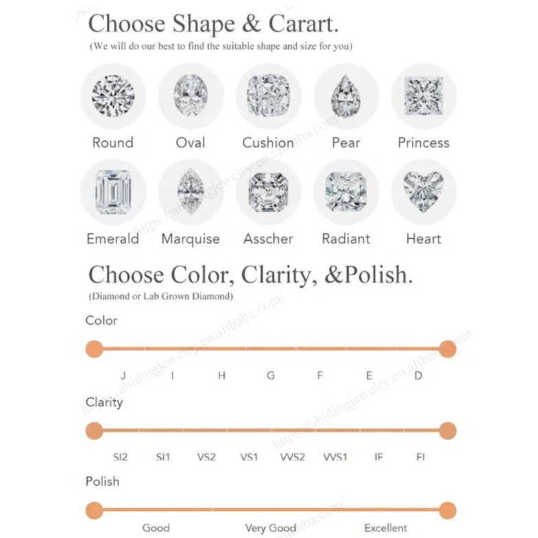 Abiding Jewelry Factory Custom 9K 10K 14K 18K Solid Gold 4 Prongs IGI Certified Different Carats Oval Lab Grown Diamond Earrings