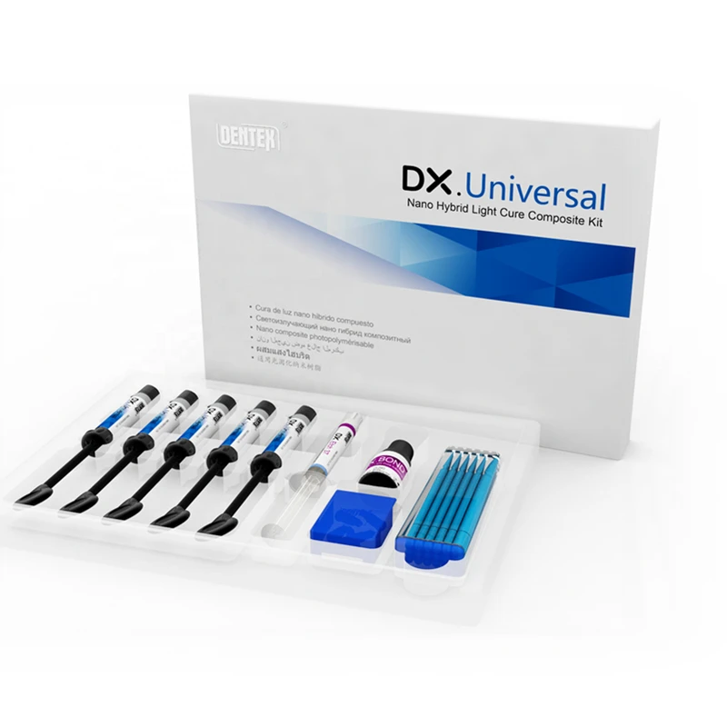  Стоматологический Dentex DX. Потоковый нано-плавкий Светоотверждаемый Композитный Универсальный комплект композитных материалов с наногибридным светоотверждением