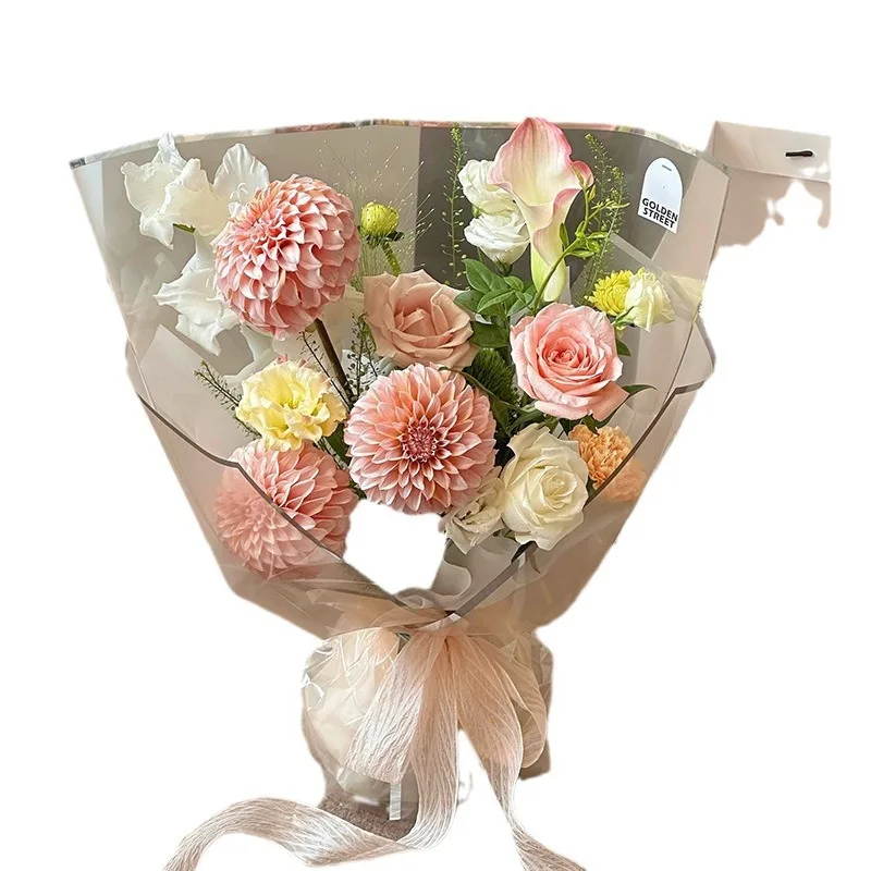 Silver Ion Thickened Opp Wrapping Paper Waterproof Floral DIY Bouquet Wrap for Flower Shops Fog Film Single Side Coated