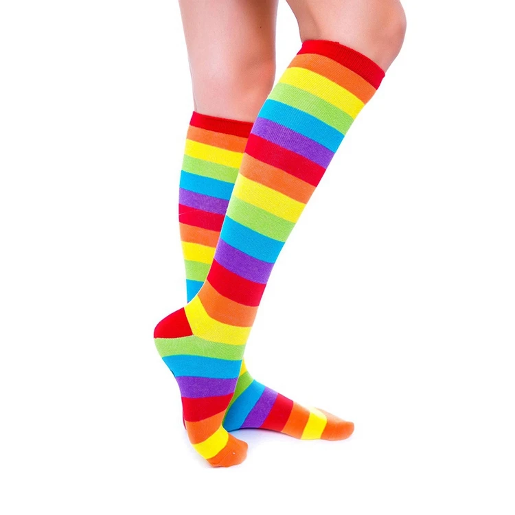 RL-B510 tall neon knee high long neon tall socks