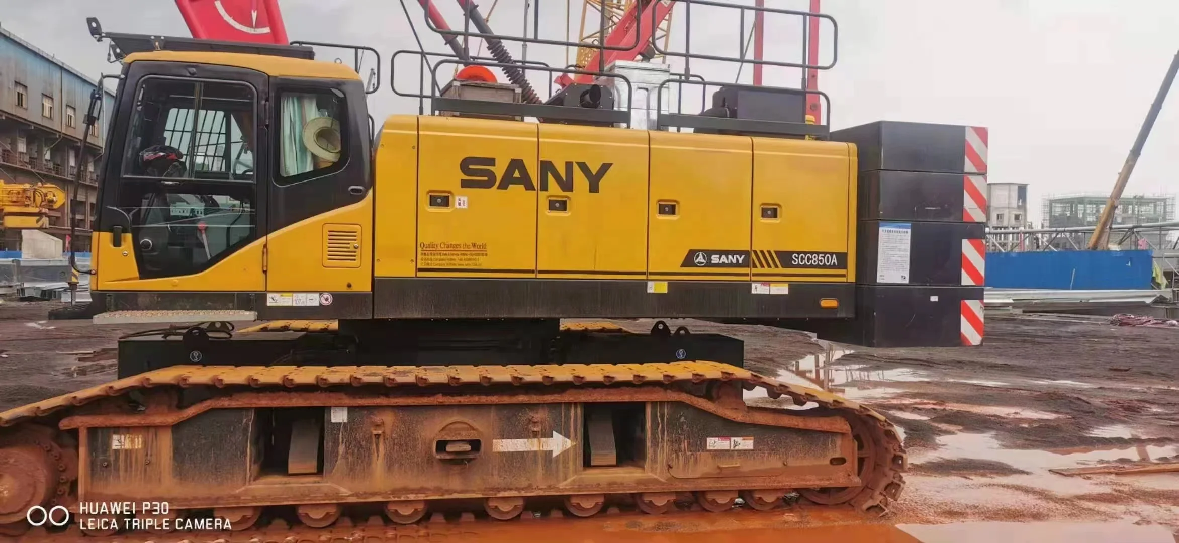 Миниатюрный кран на гусеничном ходу SCC850A 85ton высокое качество китайский