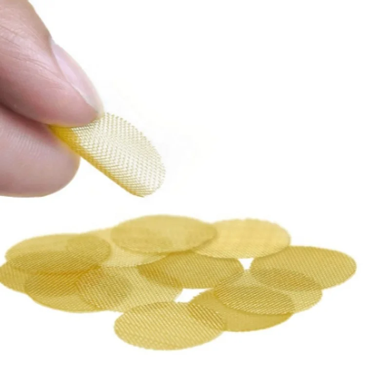 Round Stainless Steel 8mm/15mm/19mm/20mm Smoking Pipe Screens Filter Brass Mesh Pipe Screen smoking mesh