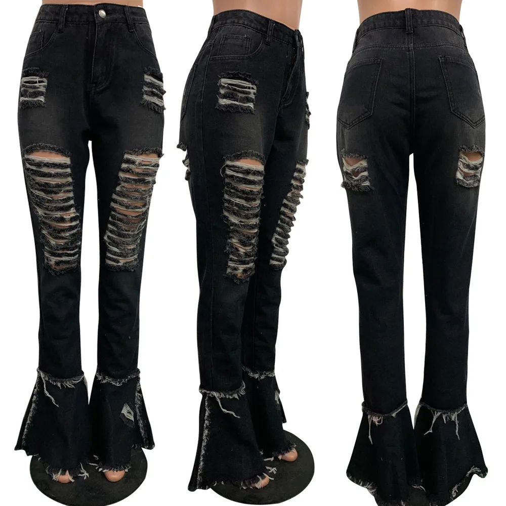 Женские джинсы LO-20 большого размера, женские джинсы стрейч, женские брюки и джинсы большого размера