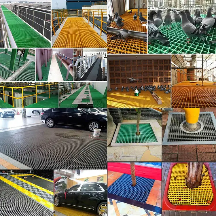 Mesh FRP Plastic Composite Molded Floor Grating Anti-slip Fiberglass Panel Frp Grating
