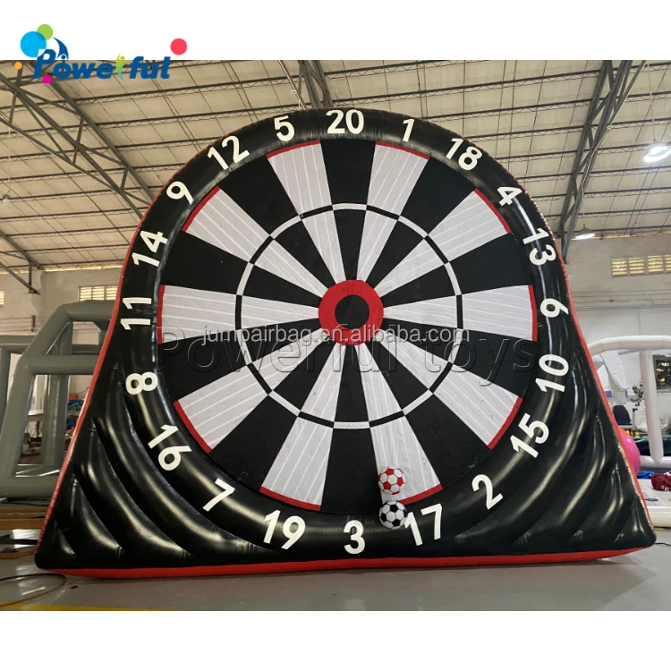 Inflatable Soccer Darts Board Soccer Ball &Blower&Support Frame for Inflatable Kick Dartboard ips Sport Game