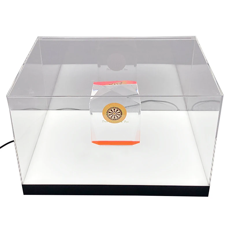 New creative acrylic home desktop luminous display case transparent plastic display case