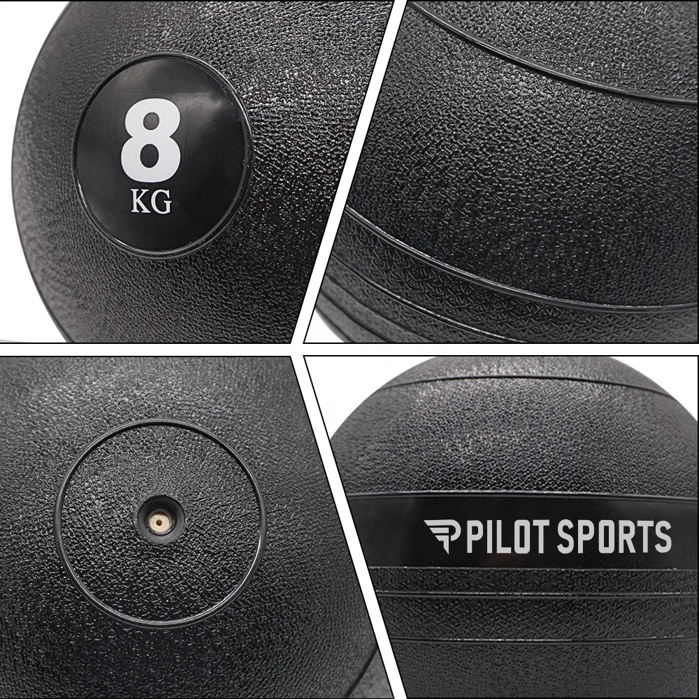 PILOT SPORTS Different Weight Eco Friendly Fitness Custom Color Textured Rubber Weight Medicine Ball Slam Ball