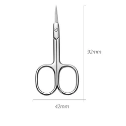 Private Label Custom Logo Stainless Steel Small Beauty Scissors Eyebrow Trimming Tools Eyelash Scissors