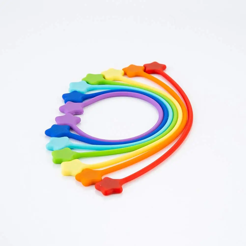 Многоразовые силиконовые магнитные кабельные стяжки для связывания и организации хранения вещей