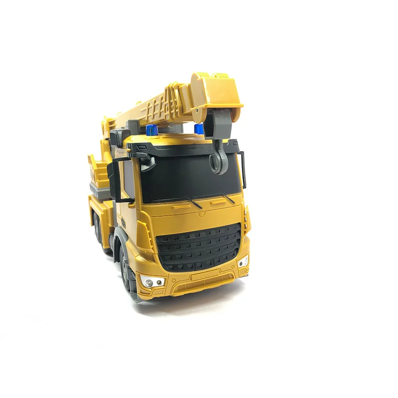 2021 Kids RC Car Toy 2.4G RC 1:24 Remote Control Crane Construction Engineering Truck 6CH RC Crane Truck for Christmas Gift