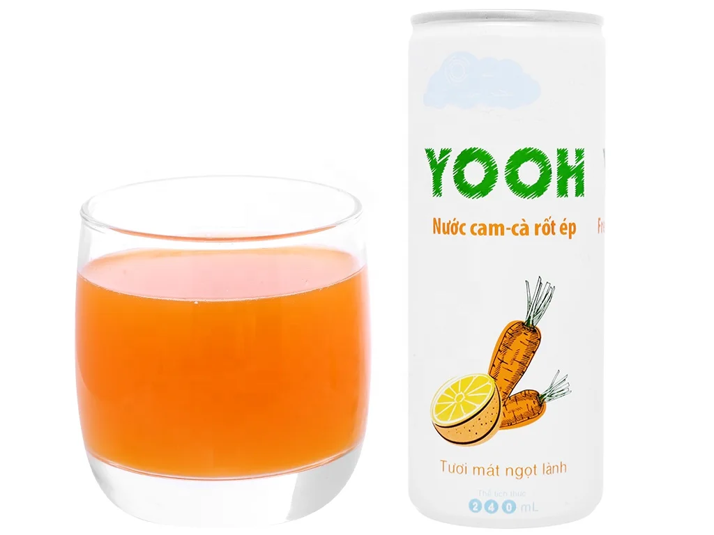 Sale in bulk Fruit Juice can Fresh Mango Juice  240ml YOOH Brand