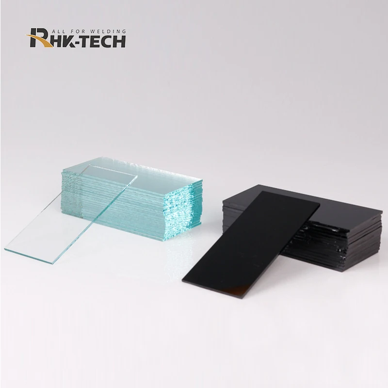 RHK Factory Cheap Wholesale Price Black Welding Len Glass Sheet Safety Protective Auto Darkening Clear Welding Filter Glass