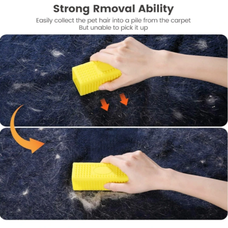 Pet Hair Roller Cleaner Cat and Dog Grooming Brush Hair Removal Tool Pet Bath Brush Dehairer