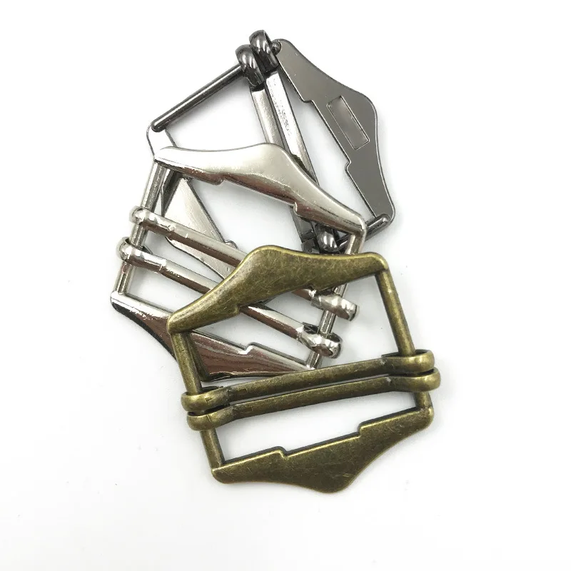 2cm 2.5cm 3cm Metal zinc alloy pins shoe buckles metal ladder buckles for shoes metal buckle for bags