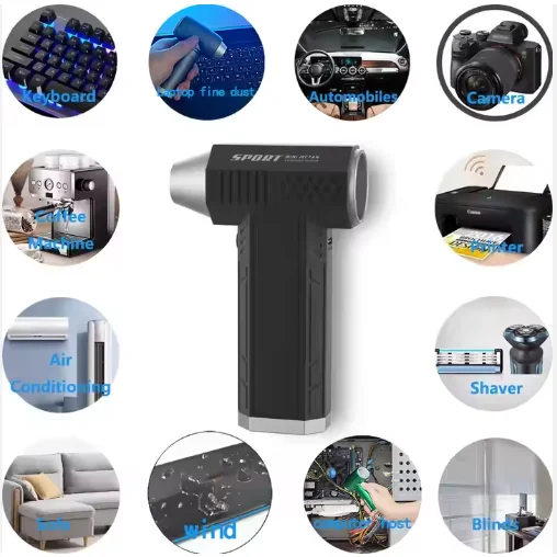 Crossgun 120000rpm Newest Handheld Fan Portable Rechargeable air blower with high power jet fan
