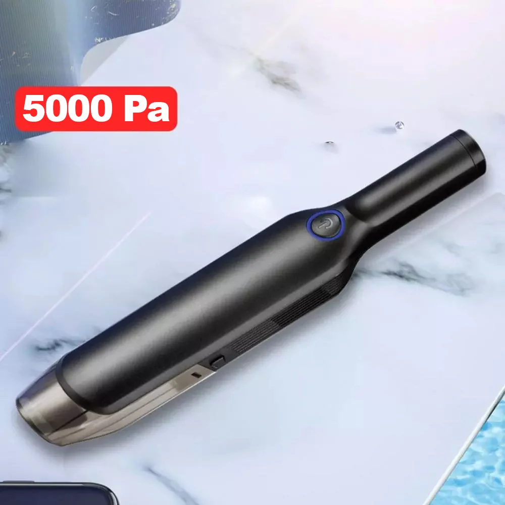 
Cordless Car Vacuum Cleaner Wireless Handheld Auto Vacuum Cleaners 5000pa Strong Suction for Car Home Useage Black 50 12 ABS 