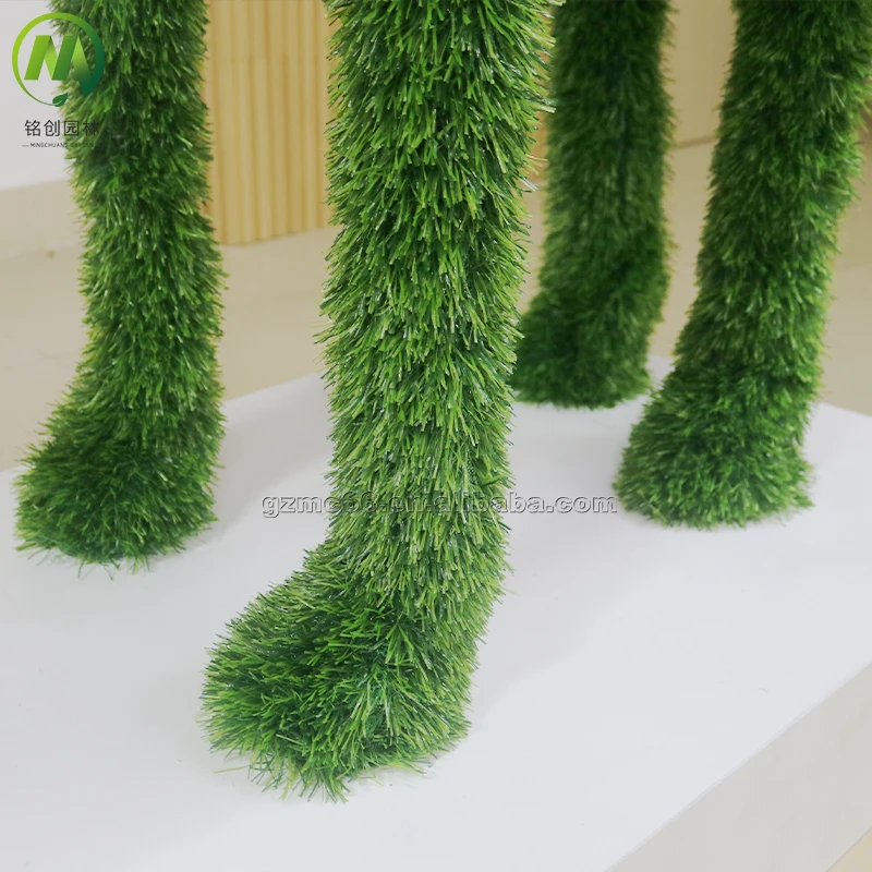 Customized Shape Artificial Turf Grass Status Giraffe Topiary Sculpture Artificial Grass Animal for Garden Landscaping
