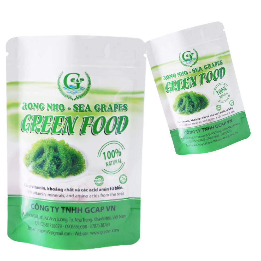 High Grade Green Food Dried Nori Sea Grape Premium Packaging Dehydrated Sea Grape from Vietnamese Vendor Healthy Seaweed Product