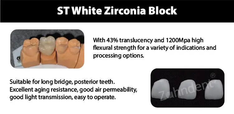 Zahndent customizable dental open cad cam system milling machine zirconia block for other dental equipments