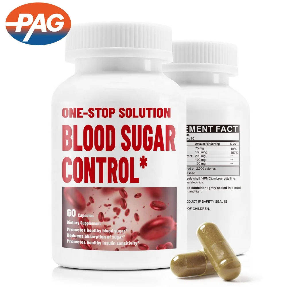 PAG Hot Sale Improve Health Magnesium Alpha Lipoic Acid Multivitamin Chromium Blood Sugar Control For Capsules