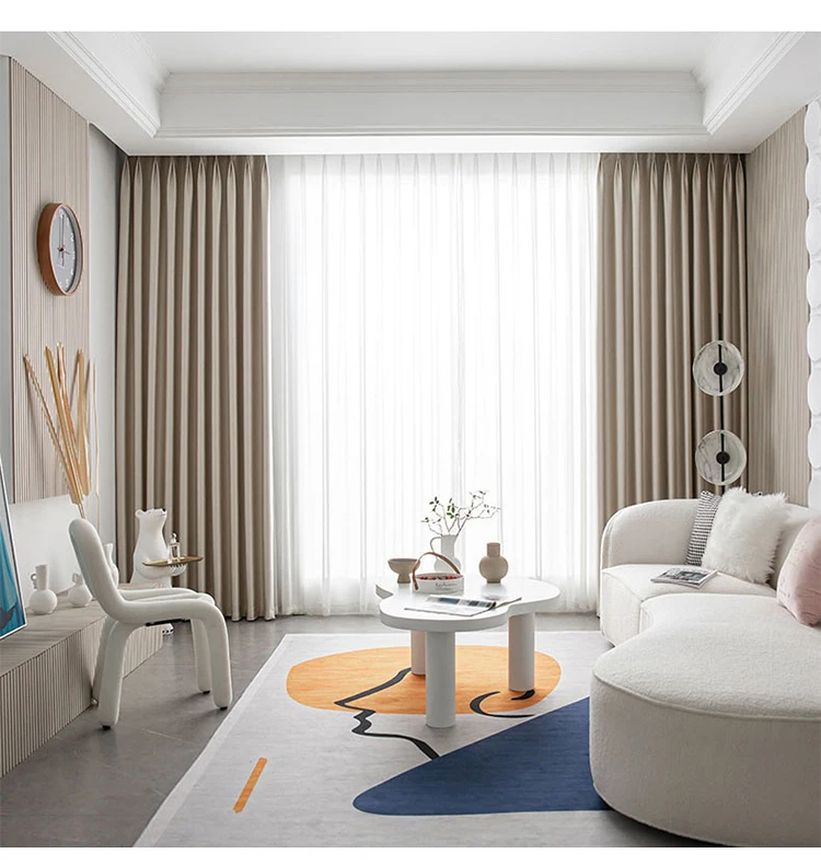 Custom 0.7*1.26m Blackout Window Curtain for Bedroom Living Room