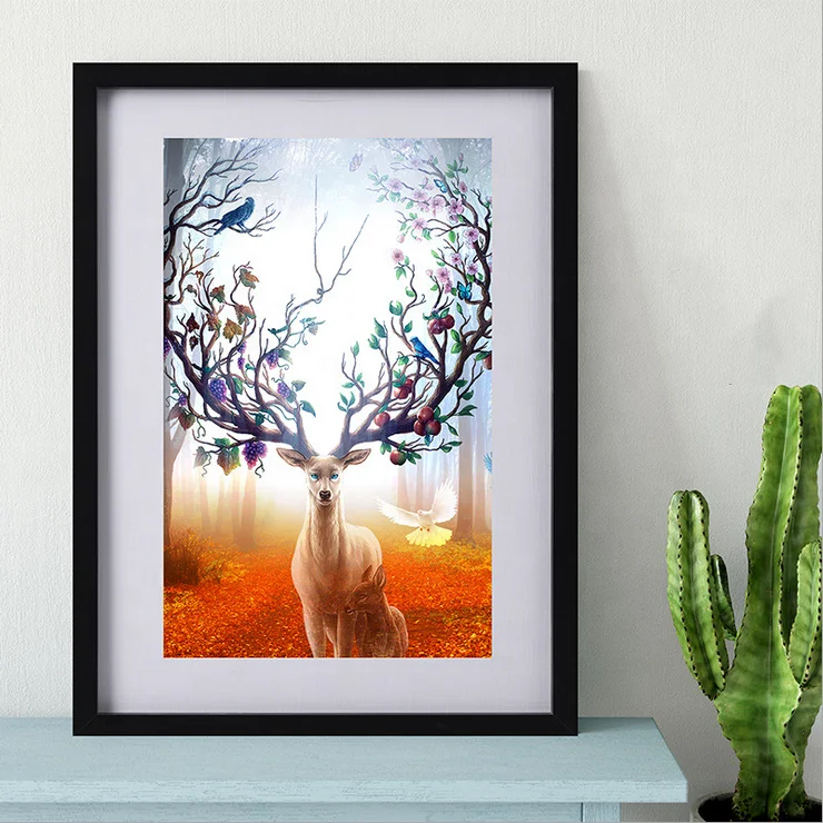 Amazon hot sale High quality Custom Black Solid Wood 50*70 Home Decor Picture Photo Frame Wholesale