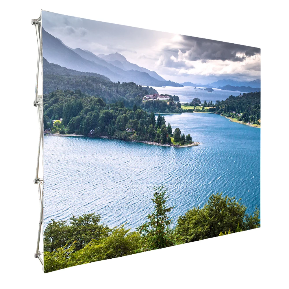 3x3 4x3 Standard Popular Portable Aluminum Pop Up Frame Fabric Backdrop Display Stand