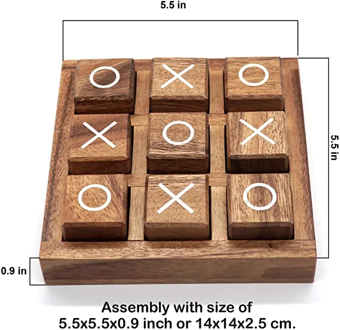  Игра JUNJI Tic Tac Toe для детей и семьи деревянные настольные игры кофейный столик Декор семейные классическая настольная