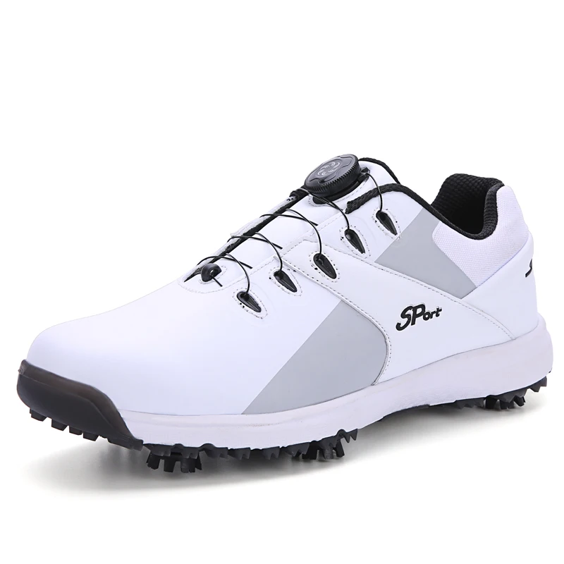 Leather Non Slip Rotation Shoelace Professional Golf Shoes New Arrival Wholesales Microfiber for Men Summer Top White Winter OEM