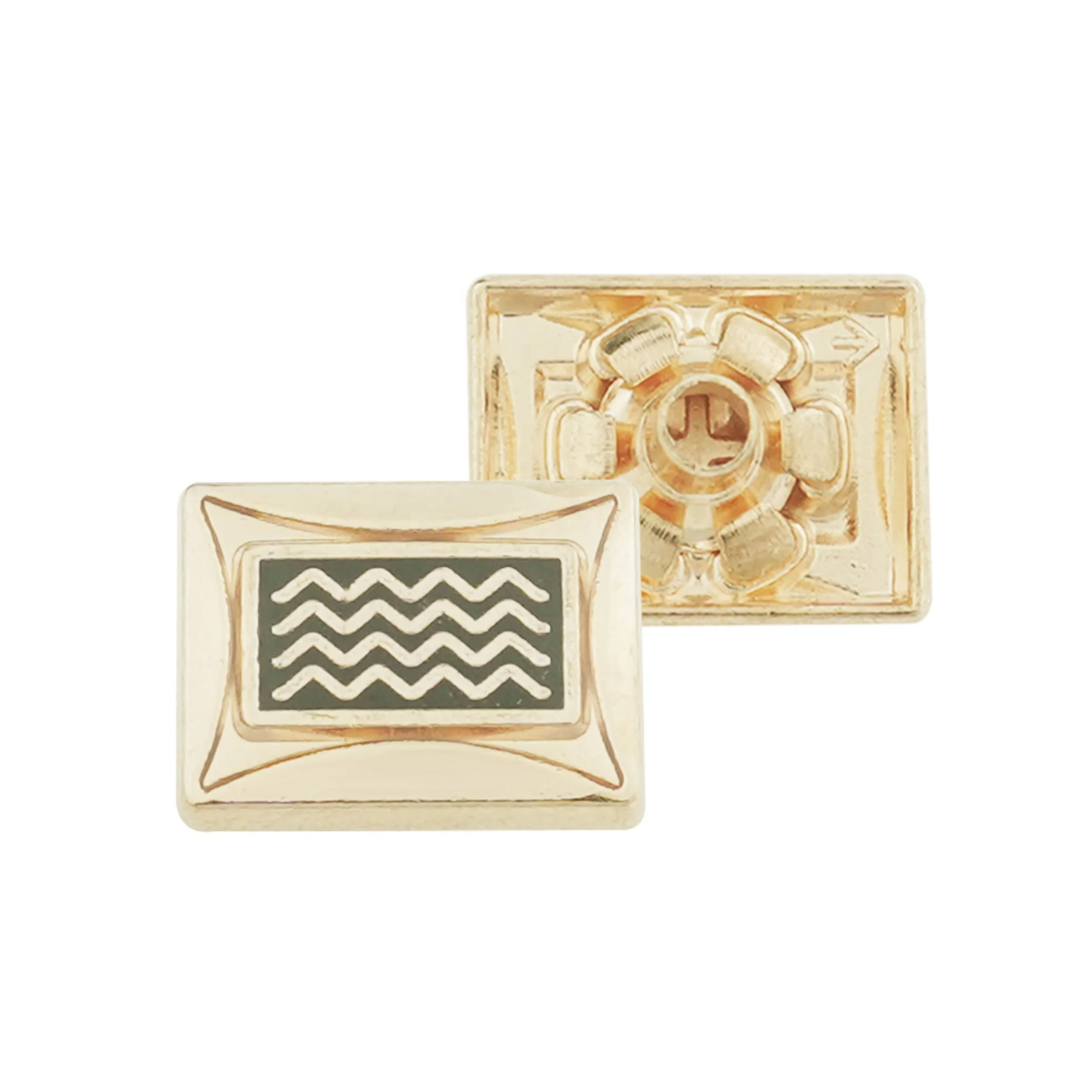 Jinyi Button Factory Sale Zinc Alloy Press 4 Part Button Logo Pattern Custom Metal Snap Button for Clothes
