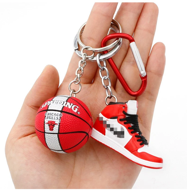 ZY2482C 150 Style Design Keychain High Quality Basketball Shoes Keychain Teen Gift Backpack Ornament Pendant Keychain